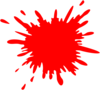 Red Splash Clip Art