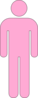 Pink Man Symbol Clip Art