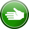 Green Circle Hand Sign Clip Art
