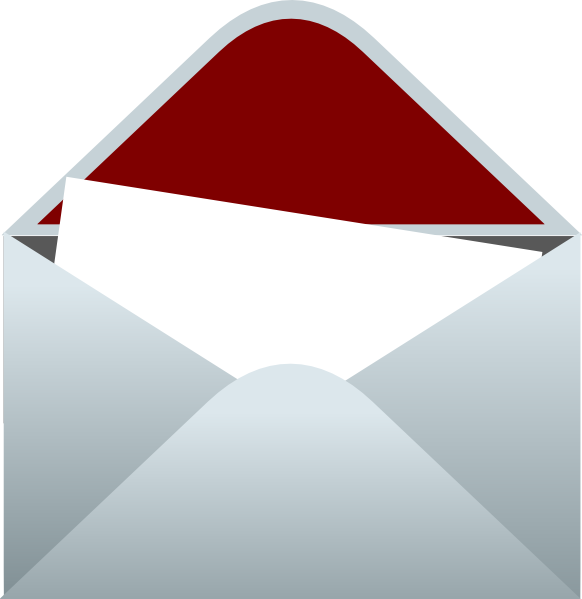 Lined Envelope With Letter Clip Art At Clker Com Vector Clip Art