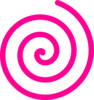 Pink Spiral Clip Art