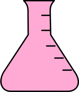 Light Pink Flask Clip Art