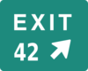 Exit 42 Clip Art