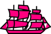 Pink Boat Clip Art