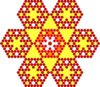 Honeycomb Flakes Pattern Clip Art