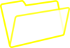 Yellow/white Folder Clip Art