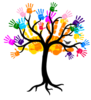 Child Handprint Tree.2 Clip Art