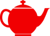 Red Jubilee Tea Pot Clip Art