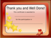 Participation Certificate Clip Art