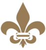 Royal Brown Fleur De Lis Clip Art