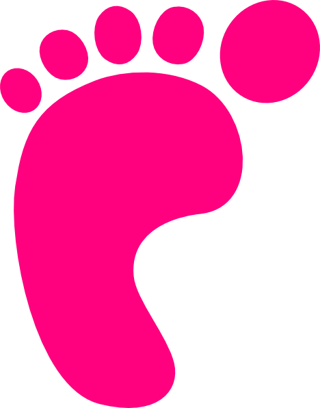 clip art pink baby feet - photo #45