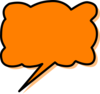 Orange Callout Clip Art