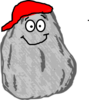 Red Cap Rock Clip Art