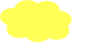 Pale Yellow Cloud Clip Art