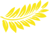 Fern Yellow Clip Art