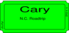 Cary Ticket Clip Art