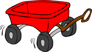 Little Red Wagon Clip Art