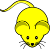 Yellow Mouse Yellow Tail Clip Art