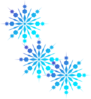 Snowflakes Light Blue Clip Art