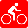 Red Background Bike Clip Art