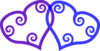 Heart Blue Purple 2 Clip Art