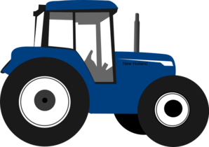 Blue Tractor PNG Transparent Images Free Download, Vector Files