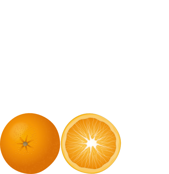 orange fruit vector png