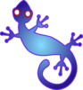 Blue Gecko Clip Art