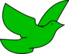 Green Dove Clip Art