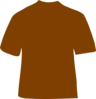 Brown T-shirt Clip Art