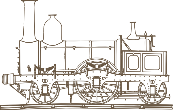 train outline clip art - photo #19