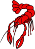 Red Crawfish Clip Art