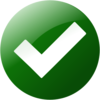 Simple Green Check Button Clip Art