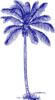 Navy Blue Palm Clip Art