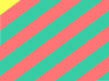 Turquoise & Coral Stripes Stripes Clip Art