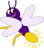 Purple Firelfy 4 Clip Art