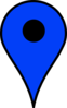 Map Pin Blue Clip Art