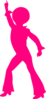 Disco-men-pink Clip Art