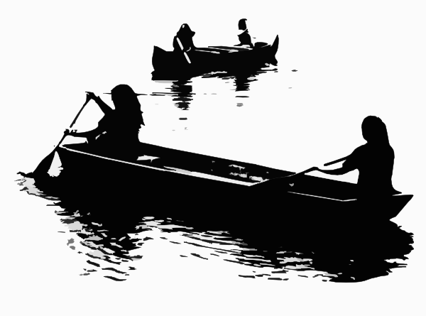 kayak silhouette clip art - photo #14