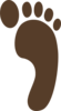 Brown Footprint Clip Art