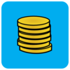 Blue Coins Clip Art