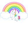 Rainbow With Clouds Clip Art