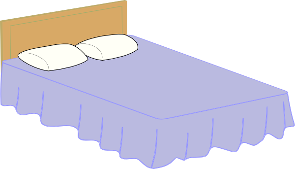 Bed 2 Clip Art at Clker.com - vector clip art online, royalty free ...