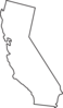California State Outline 1 Clip Art