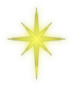 North Star Solid Black Clip Art