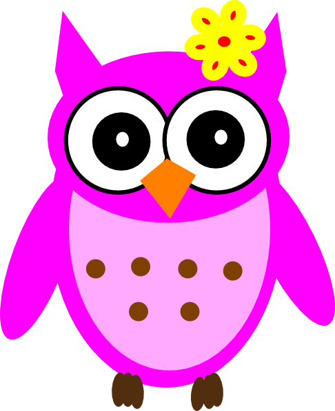 Baby Pink Owl Clip Art At Vector Clip Art Online Royalty