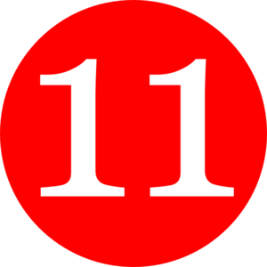 Number 11 Cliparts png images