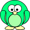 Green Penguin Clip Art