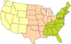 Three-region U.s. Map Clip Art