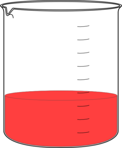 Red Beaker Science Clip Art